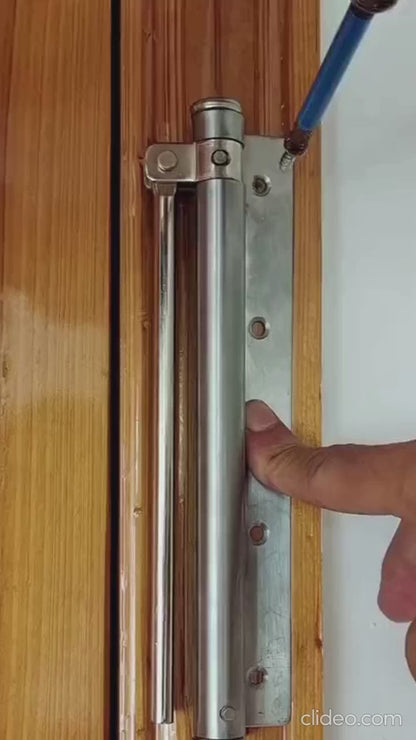 Easy-Install Automatic Door Closer - Adjustable, No-Drill Surface Mount with Sensor for Effortless Closing